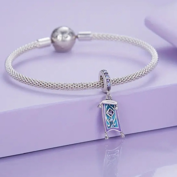 925 Sterling Silver & Enamel Disney Inspired ALADIN Charm/Pendant - NWT - Picture 4 of 5